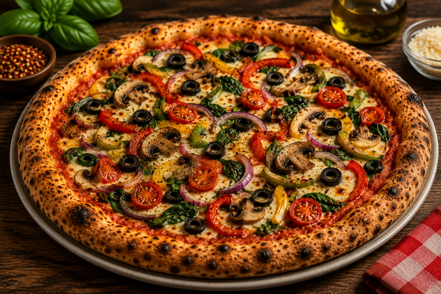 Veggie Delight pizza